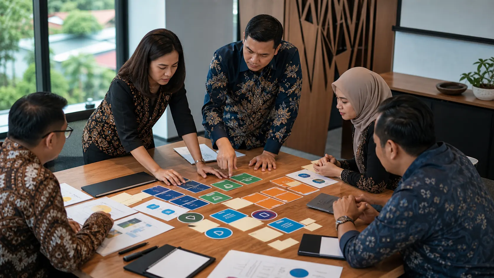 Tim lintas fungsi memilih prioritas tata kelola menggunakan design factor COBIT